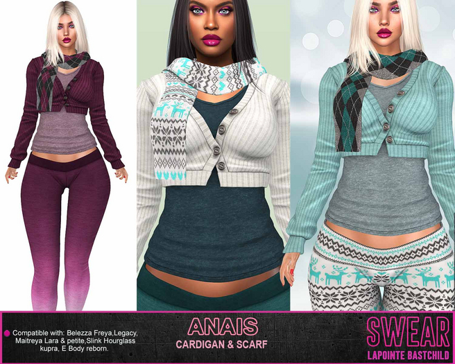 Second Life Marketplace - Sweater Anais Cardigan